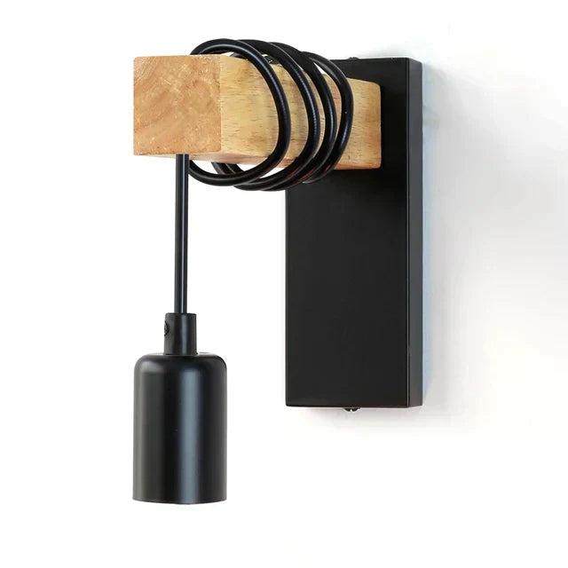 Twistiq | Elegant og Minimalistisk Væglampe i Træ