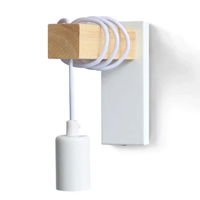 Twistiq | Elegant og Minimalistisk Væglampe i Træ