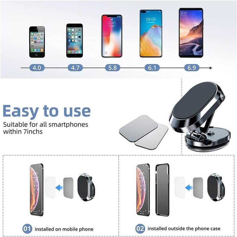 MagnaHold | Foldbar magnetisk telefonholder