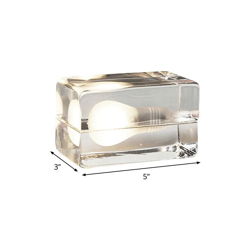 CrystalCube | Elegant Glasbordlampe!