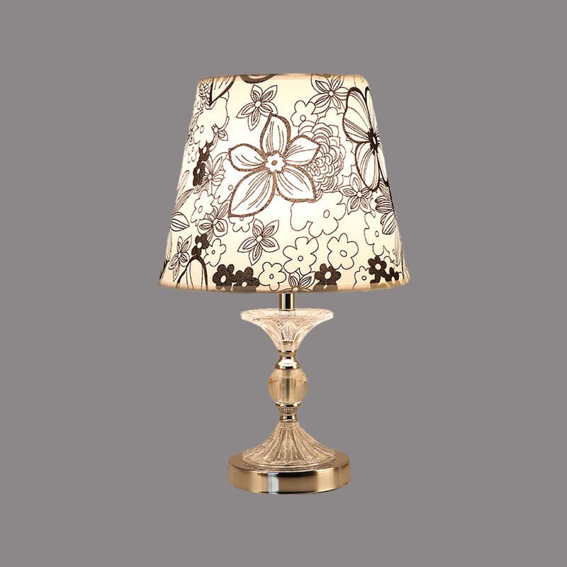 FloraGlow | Elegant Bordlampe med Blomstermotiv!