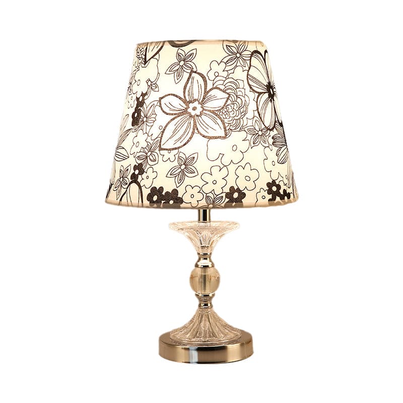 FloraGlow | Elegant Bordlampe med Blomstermotiv!