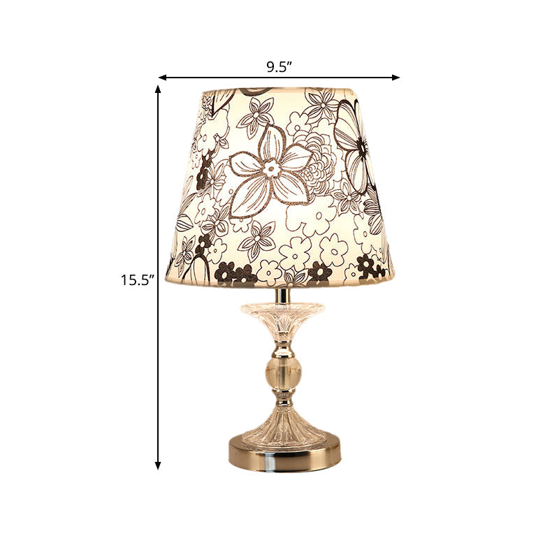 FloraGlow | Elegant Bordlampe med Blomstermotiv!