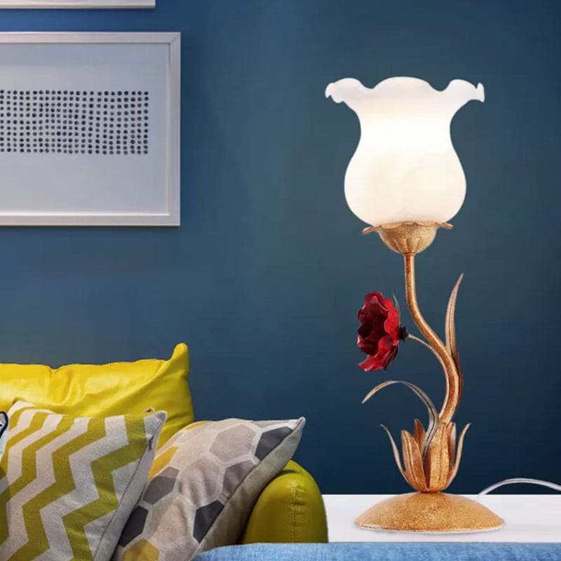 BlomstraGlow | Elegant Blomsterbordlampe!