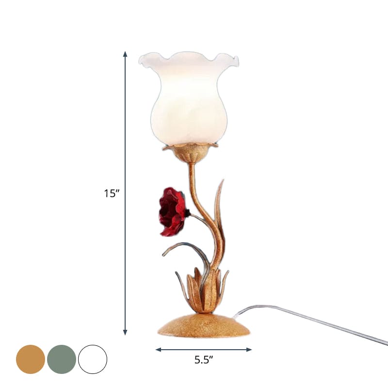 BlomstraGlow | Elegant Blomsterbordlampe!