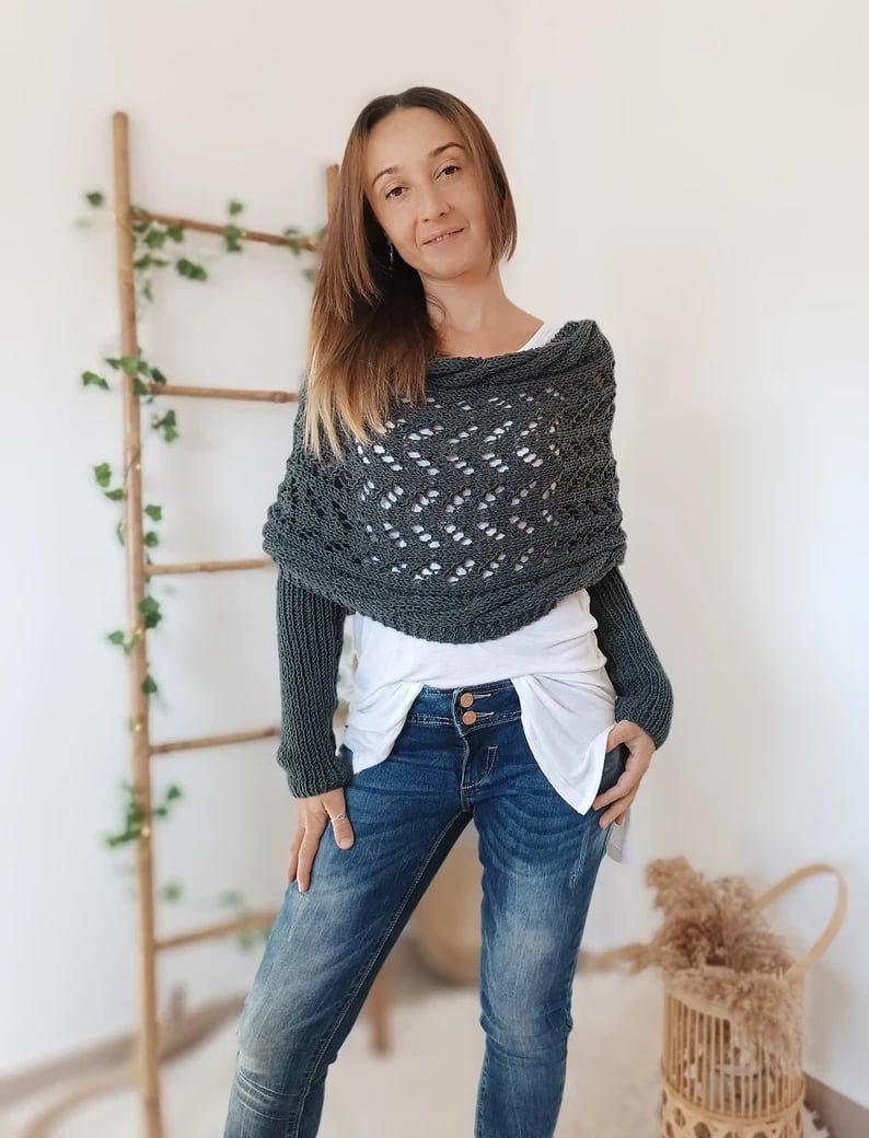 Liliana™ | Komfortabelt strikket tørklæde!