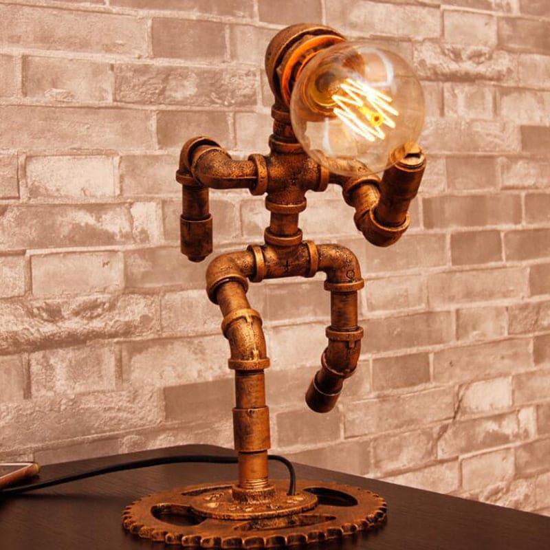 VintageGlow | Klassisk Metalbordlampe!