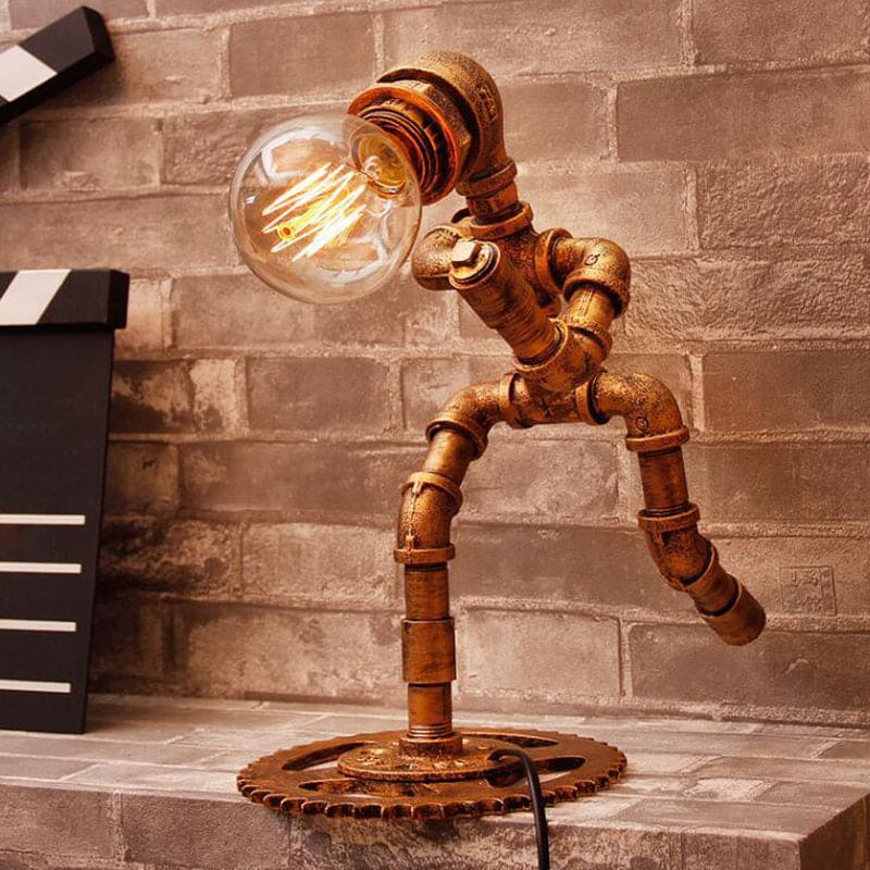 VintageGlow | Klassisk Metalbordlampe!