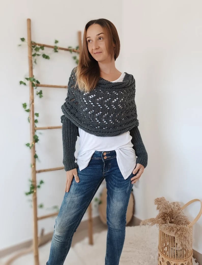Liliana™ | Komfortabelt strikket tørklæde!