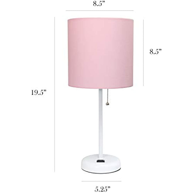 LumiPastel | Slank Lampe med Stoffet Lampeskærm!