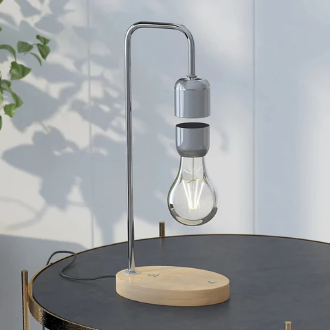 HoverGleam | Minimalistisk Magnetisk Svævende Bordlampe!