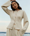 Serena - Ultrablød Cashmere Cardigan med Knapper