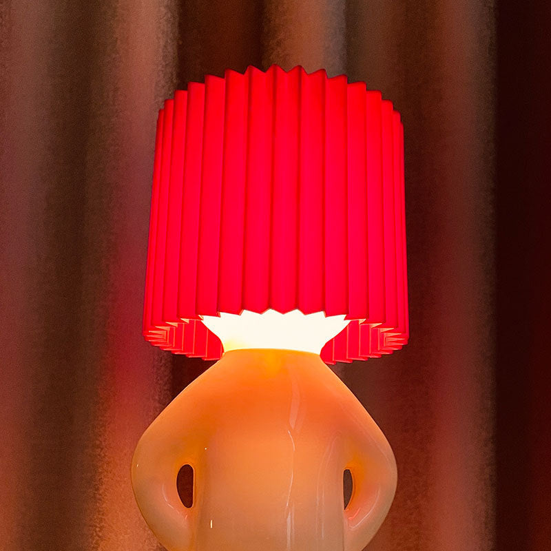 FoldaGlow – Unik Bordlampe med Foldet Lampeskærm!
