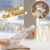 PawPlay - Foldbar Kattens Tunnel med Inbyggede Legesager!