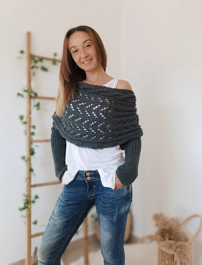 Liliana™ | Komfortabelt strikket tørklæde!