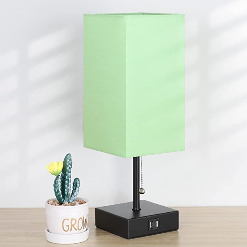 LumiCozy | Bordlampe med Dobbelt USB-Port!