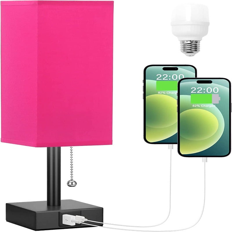 LumiPort | Bordlampe med Dual USB-Porte!
