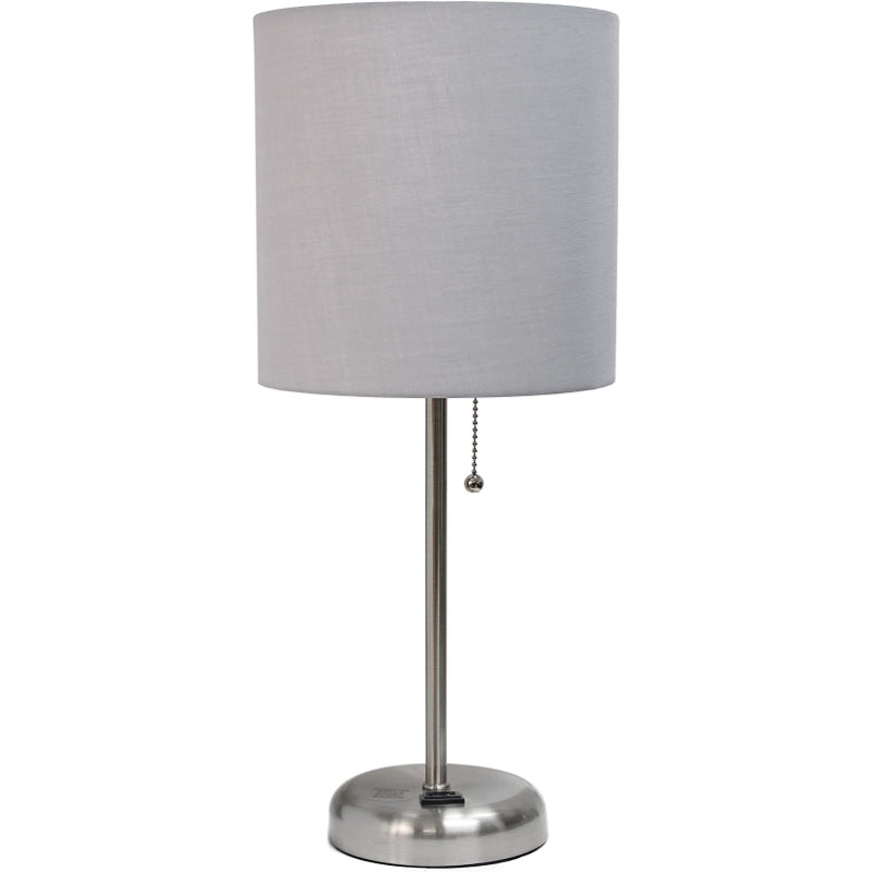 LumiPastel | Slank Lampe med Stoffet Lampeskærm!