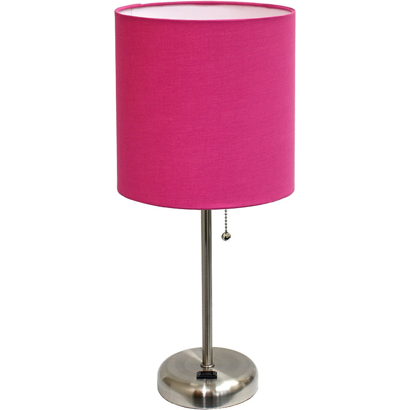 LumiPastel | Slank Lampe med Stoffet Lampeskærm!
