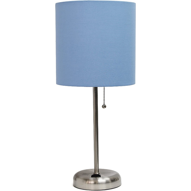 LumiPastel | Slank Lampe med Stoffet Lampeskærm!