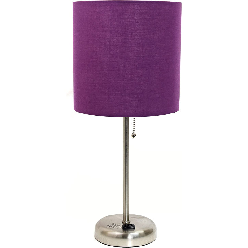 LumiPastel | Slank Lampe med Stoffet Lampeskærm!