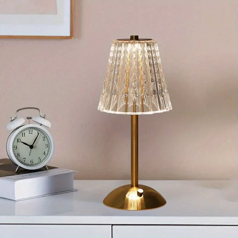 CrystalLuxe  | Moderne og Luksuskrystal Bordlampe!