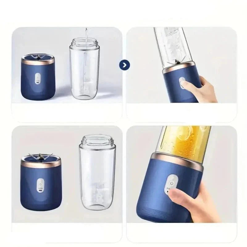 BlendGo – Bærbar Genopladelig Mini Blender – Kompakt og Praktisk