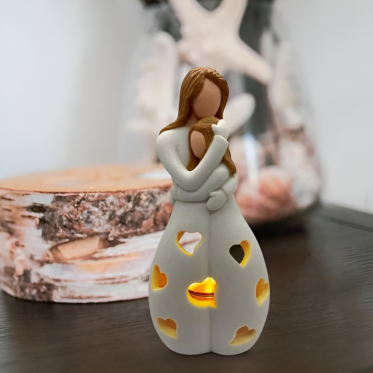 LoveBond | Hjertevarmende Mor & Datter Statue Lampe!