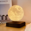 LunarLift | Elegant Træbase Svævende Måne Lampe!