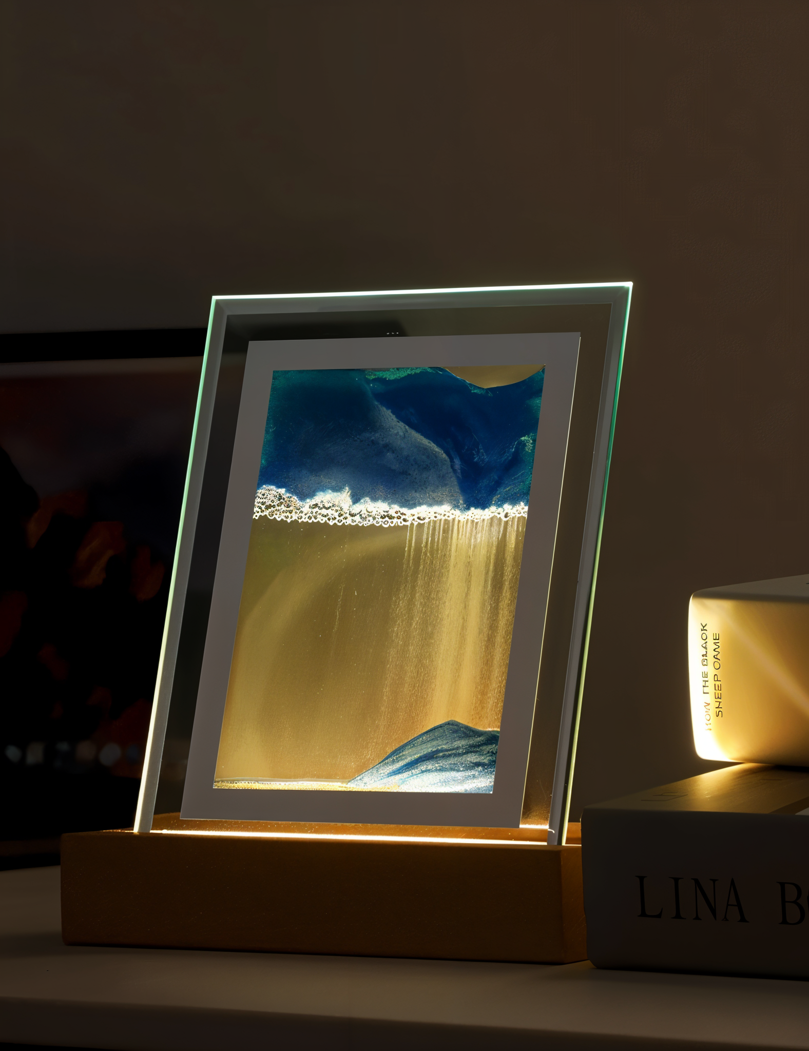 ZenGlow | Kunstnerisk Sand Natlampe!