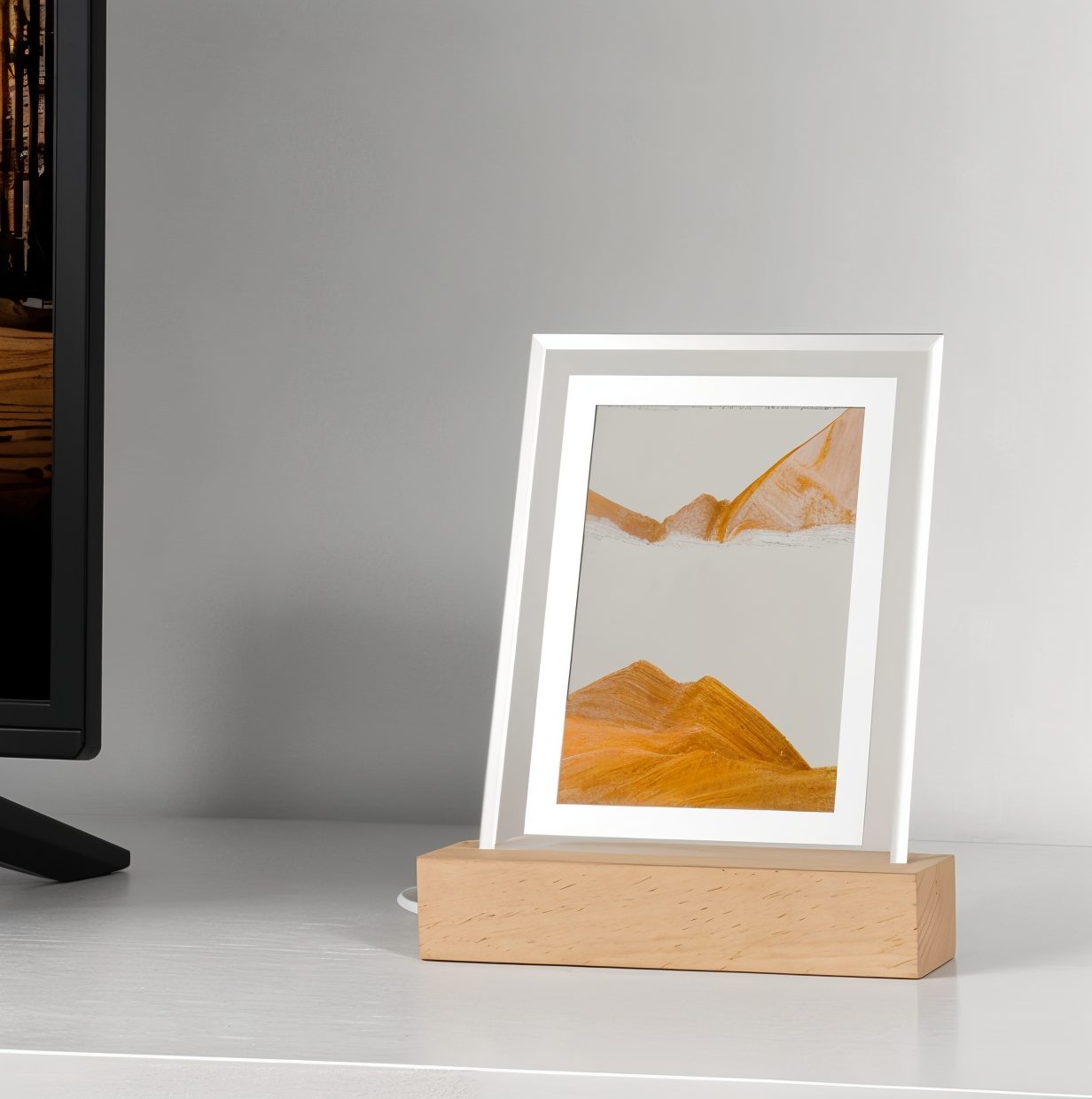 ZenGlow | Kunstnerisk Sand Natlampe!