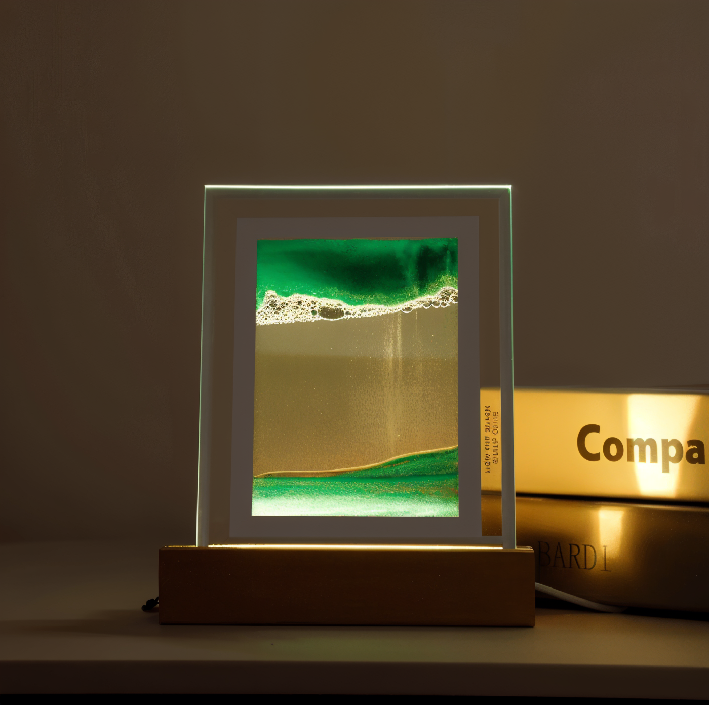 ZenGlow | Kunstnerisk Sand Natlampe!