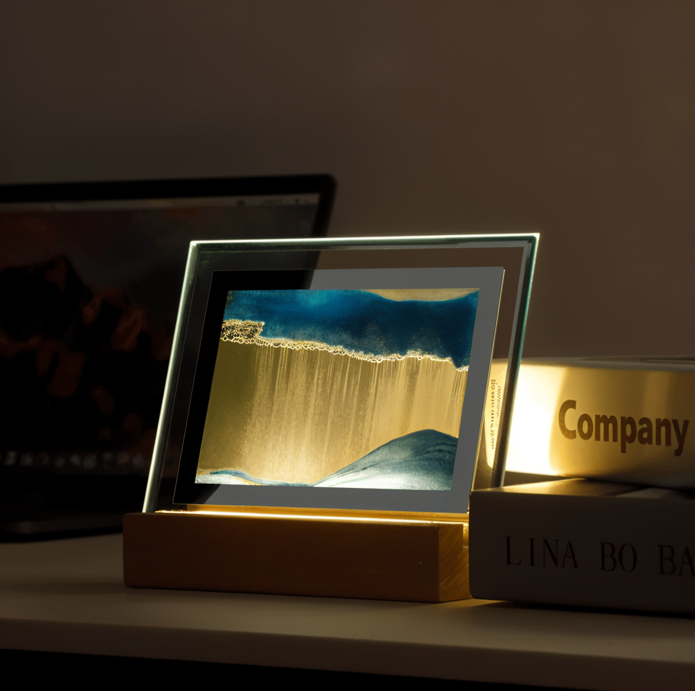 ZenGlow | Kunstnerisk Sand Natlampe!