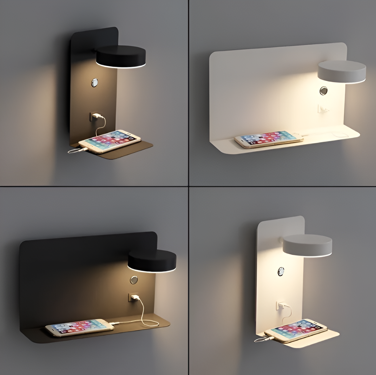 Luzora | Stilren & Genopladelig Natlampe med USB
