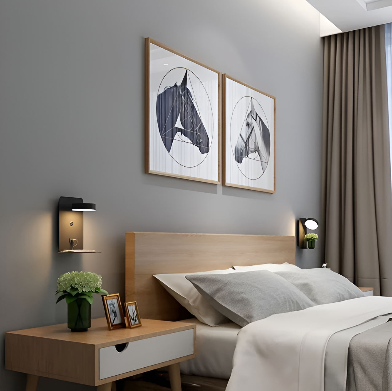 Luzora | Stilren & Genopladelig Natlampe med USB