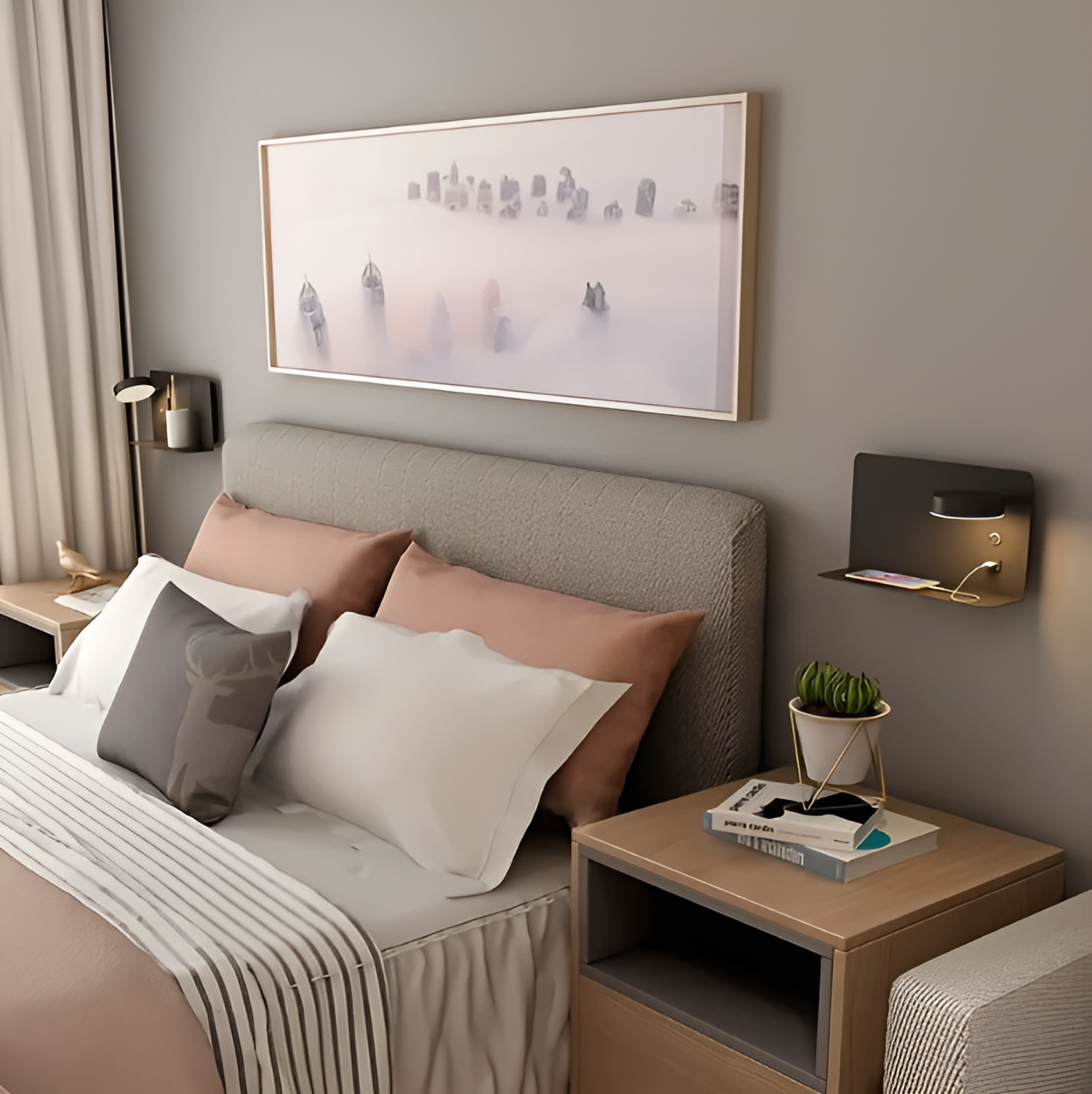 Luzora | Stilren & Genopladelig Natlampe med USB