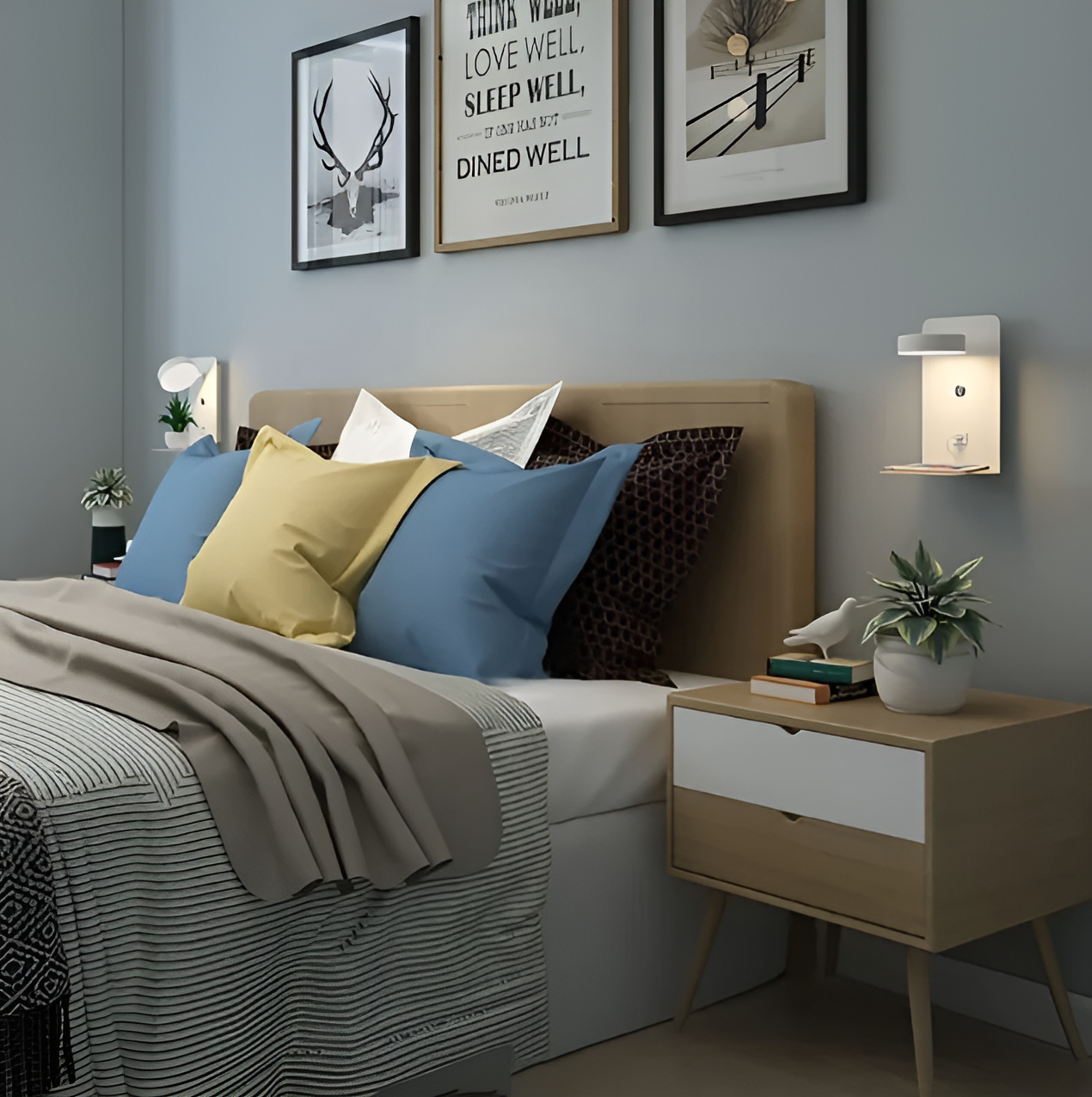 Luzora | Stilren & Genopladelig Natlampe med USB