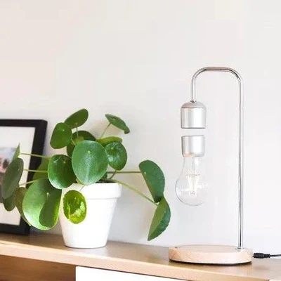 HoverGleam | Minimalistisk Magnetisk Svævende Bordlampe!