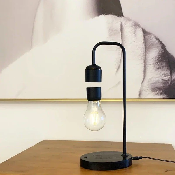 HoverGleam | Minimalistisk Magnetisk Svævende Bordlampe!