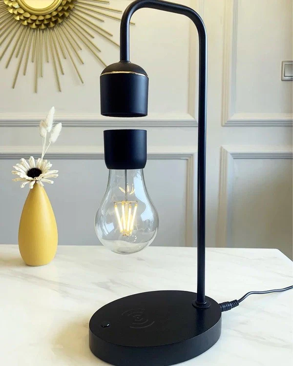 HoverGleam | Minimalistisk Magnetisk Svævende Bordlampe!