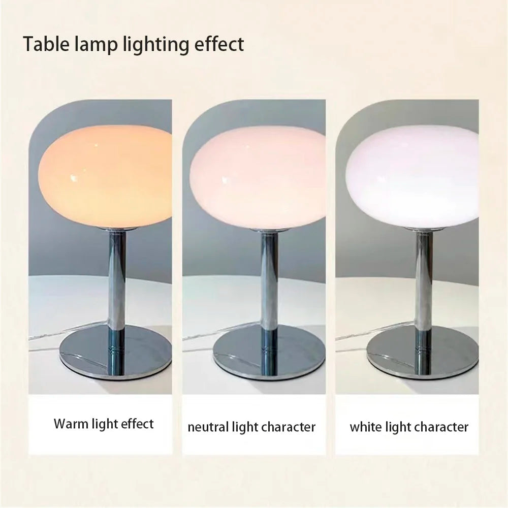 LumiOpal | Elegant Opalglas Bordlampe!