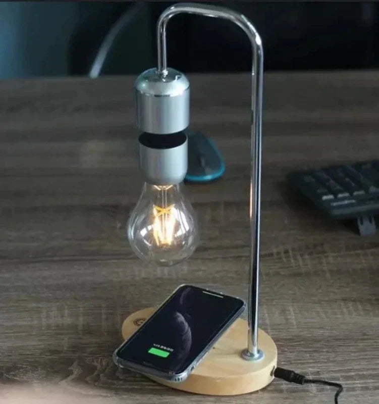 HoverGleam | Minimalistisk Magnetisk Svævende Bordlampe!