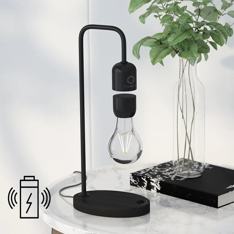HoverGleam | Minimalistisk Magnetisk Svævende Bordlampe!