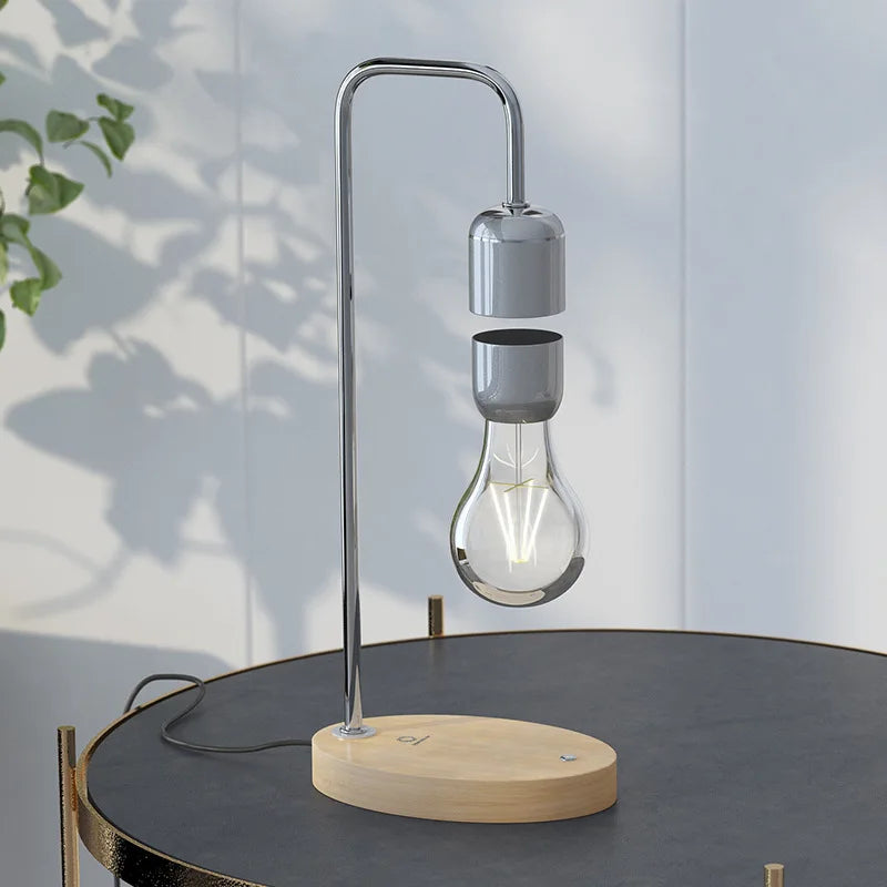 HoverGleam | Minimalistisk Magnetisk Svævende Bordlampe!