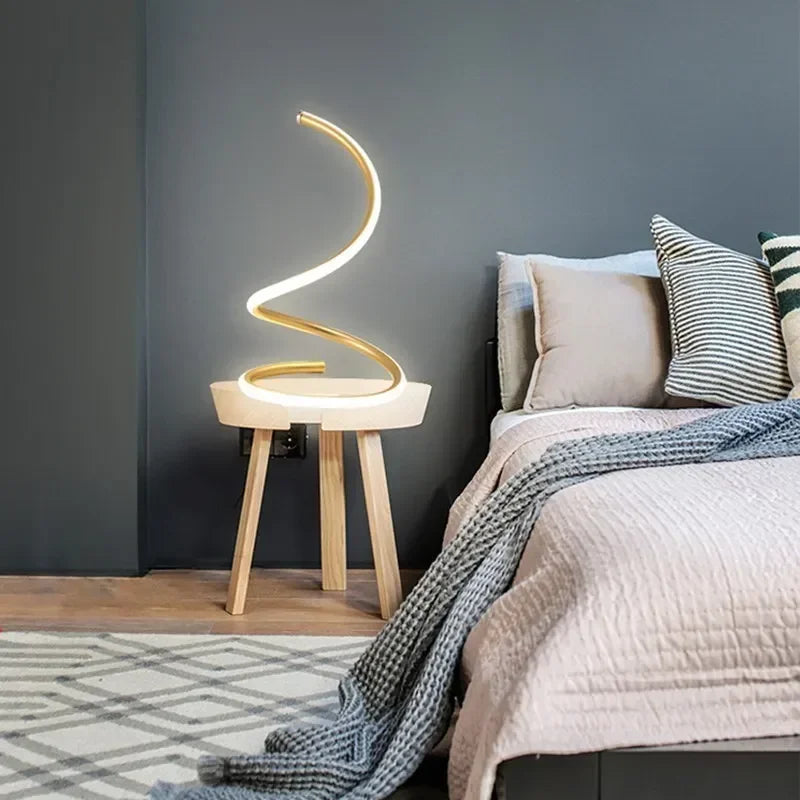LumiTwist | Elegant LED Bordlampe!