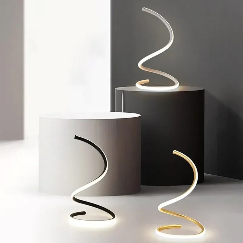 LumiTwist | Elegant LED Bordlampe!