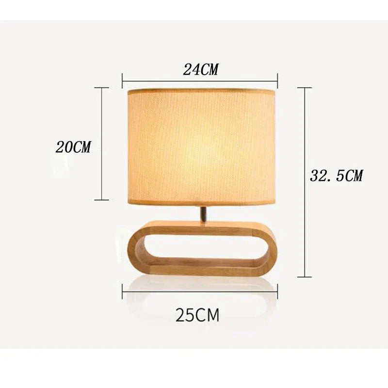 GlowArc | Minimalistisk Bordlampe med Træbase!