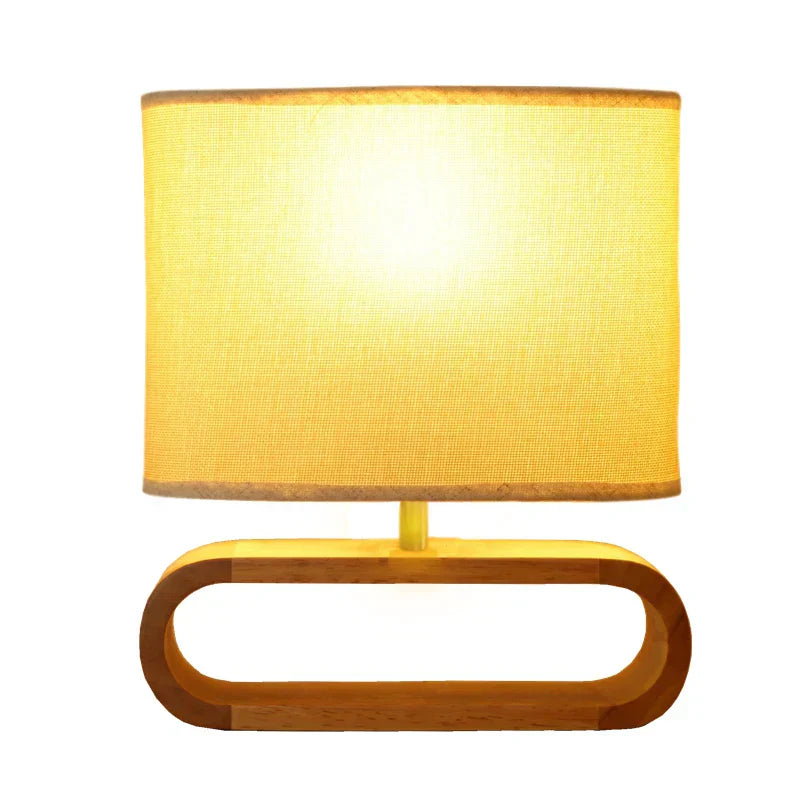 GlowArc | Minimalistisk Bordlampe med Træbase!