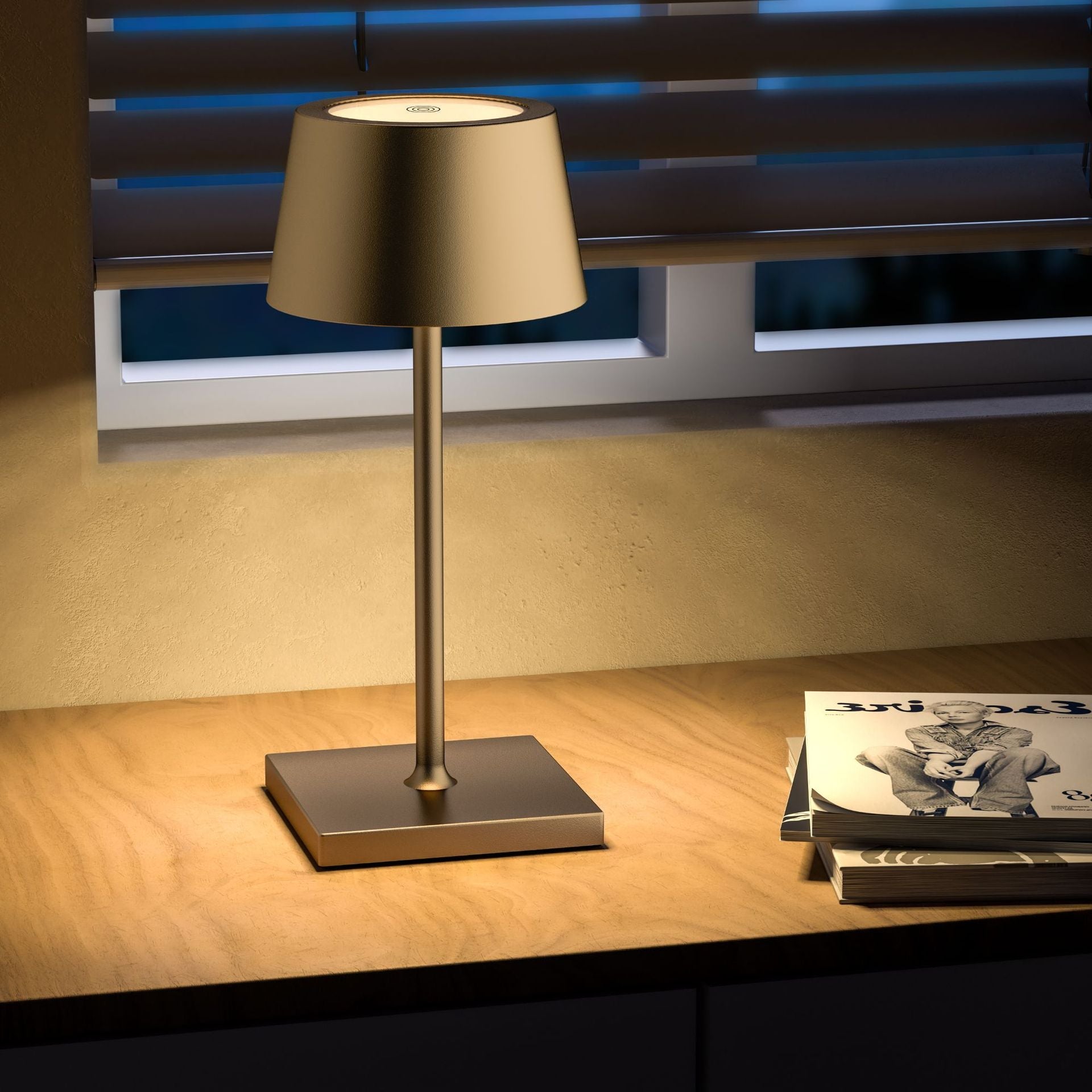 LumiÉlan | Stilfuld Trådløs Bordlampe!