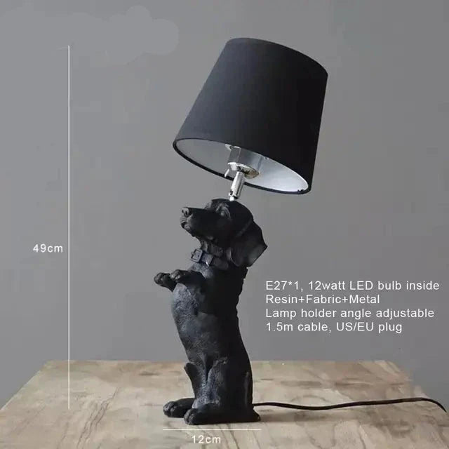 PawGlow | Elegant Bordlampe med Hundemotiv!
